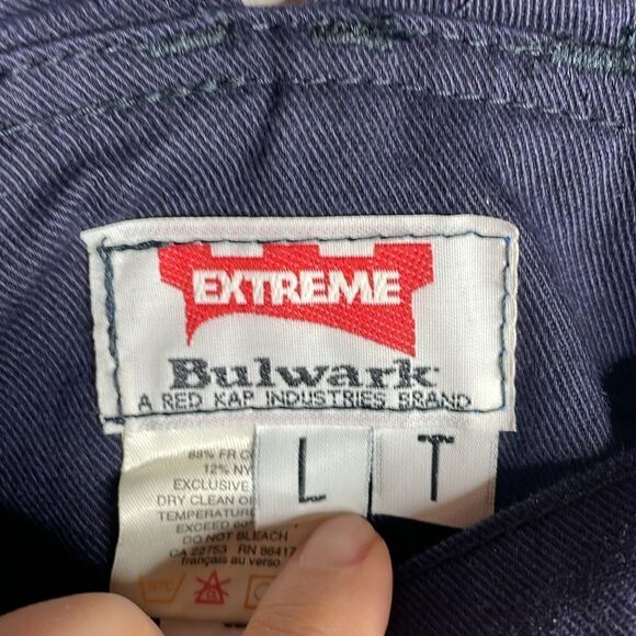 Bulwark Fire resistant Bib Overalls Lightweight Nomex Insulated size Large Tall - Picture 4 of 7